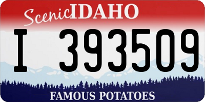 ID license plate I393509