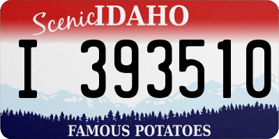 ID license plate I393510