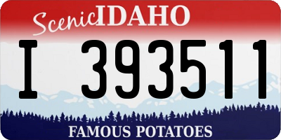 ID license plate I393511