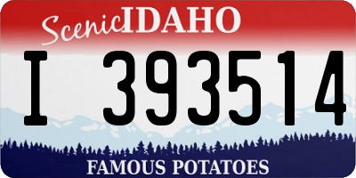 ID license plate I393514