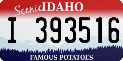 ID license plate I393516
