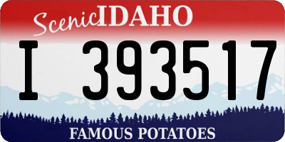 ID license plate I393517