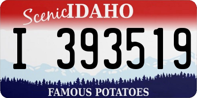ID license plate I393519