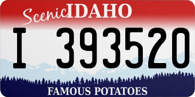 ID license plate I393520