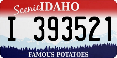 ID license plate I393521