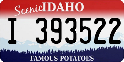 ID license plate I393522