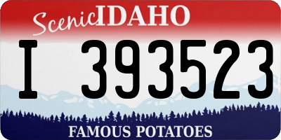 ID license plate I393523