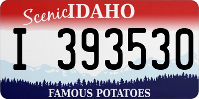 ID license plate I393530