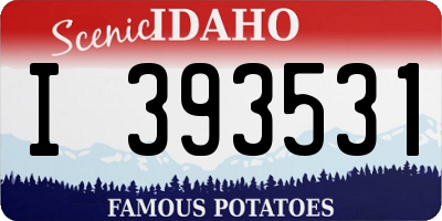ID license plate I393531