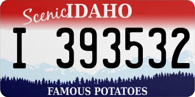ID license plate I393532