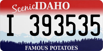 ID license plate I393535