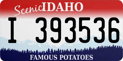 ID license plate I393536