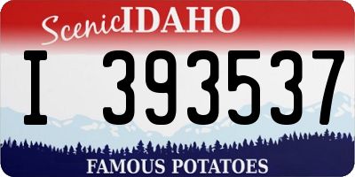 ID license plate I393537