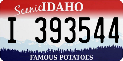 ID license plate I393544