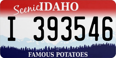 ID license plate I393546