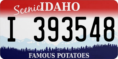 ID license plate I393548