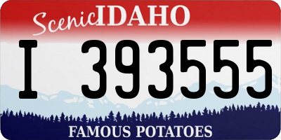 ID license plate I393555