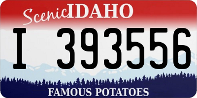 ID license plate I393556