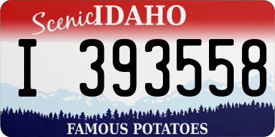 ID license plate I393558