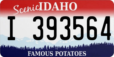 ID license plate I393564