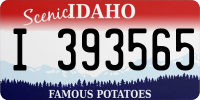 ID license plate I393565