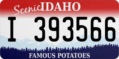 ID license plate I393566