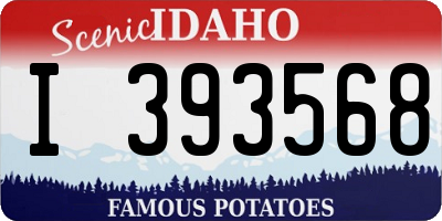 ID license plate I393568