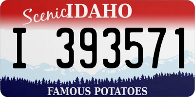 ID license plate I393571