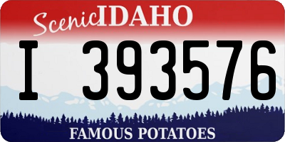ID license plate I393576