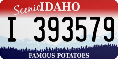 ID license plate I393579