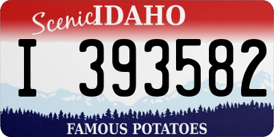 ID license plate I393582