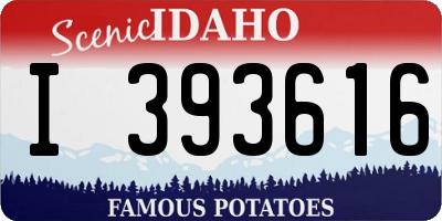ID license plate I393616