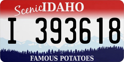 ID license plate I393618