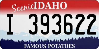 ID license plate I393622