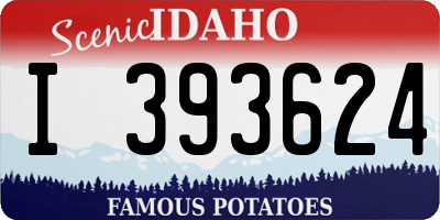 ID license plate I393624