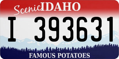 ID license plate I393631