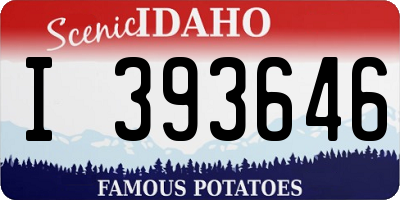 ID license plate I393646