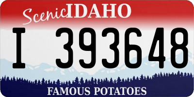 ID license plate I393648