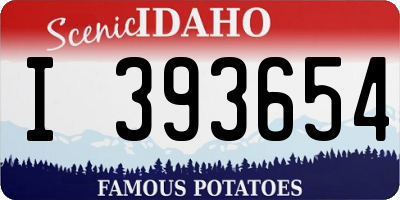 ID license plate I393654
