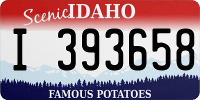 ID license plate I393658