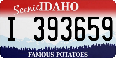 ID license plate I393659