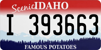 ID license plate I393663