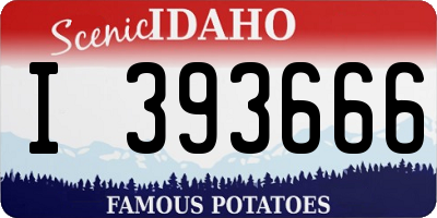 ID license plate I393666