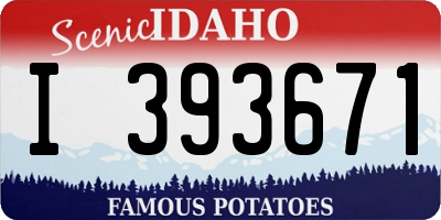 ID license plate I393671