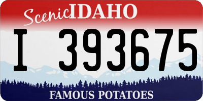 ID license plate I393675