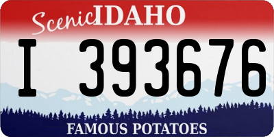 ID license plate I393676
