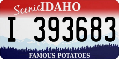 ID license plate I393683