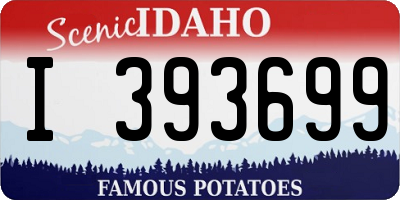 ID license plate I393699