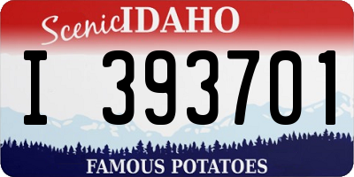 ID license plate I393701