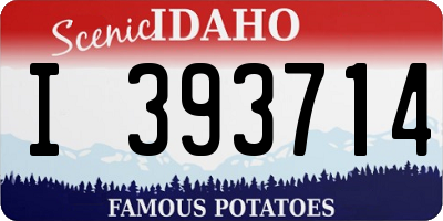 ID license plate I393714